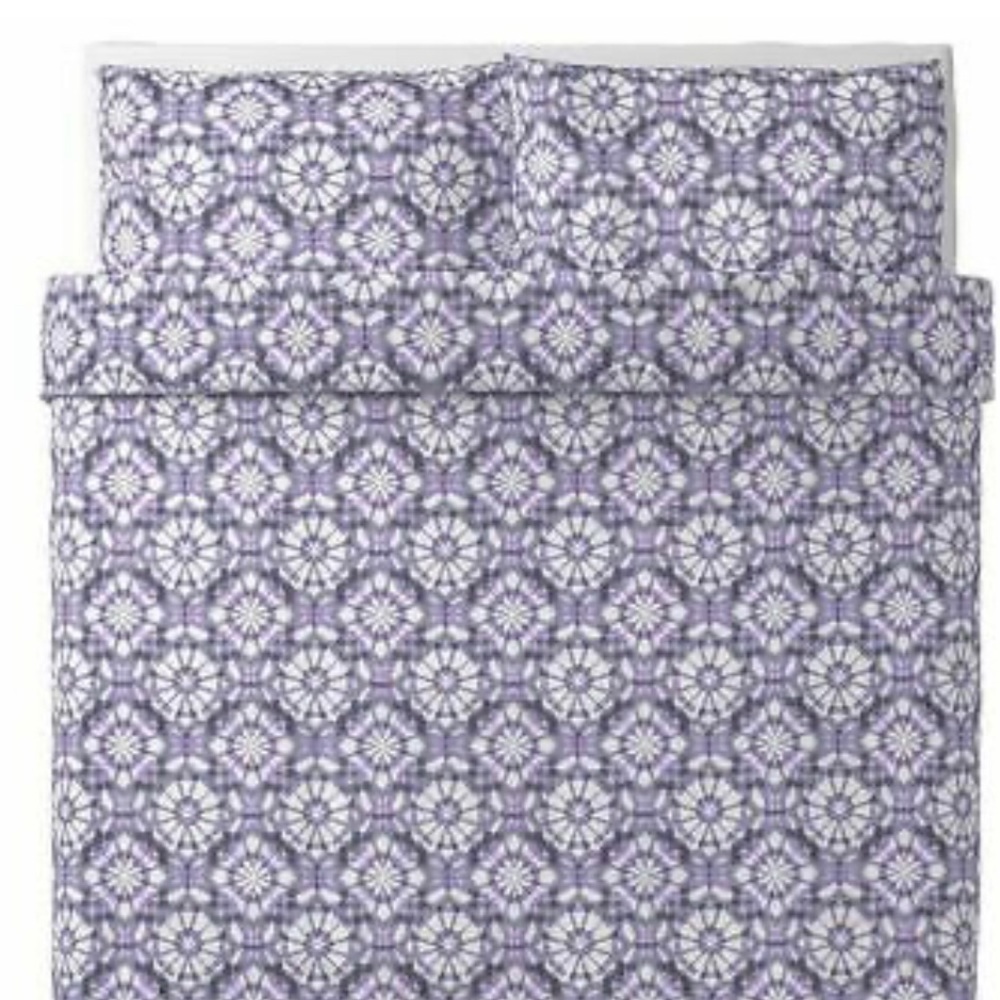 IKEA VATTENFRANE King Duvet Cover w/2 Pillow Cases - NEW never opened package